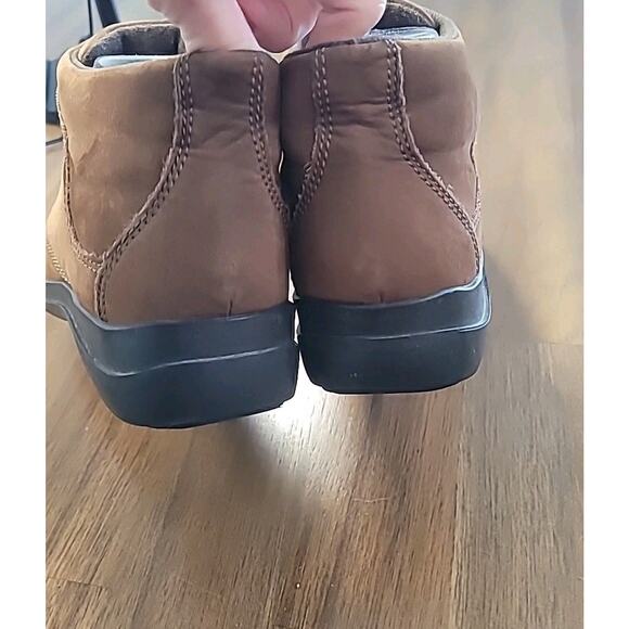 Easy Spirit Brown Leather Slip-On Wedge Loafer Booties 8M GUC - Picture 7 of 11